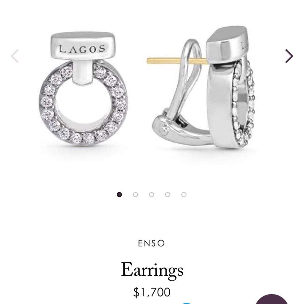 Lagos Enso Circle Earrings